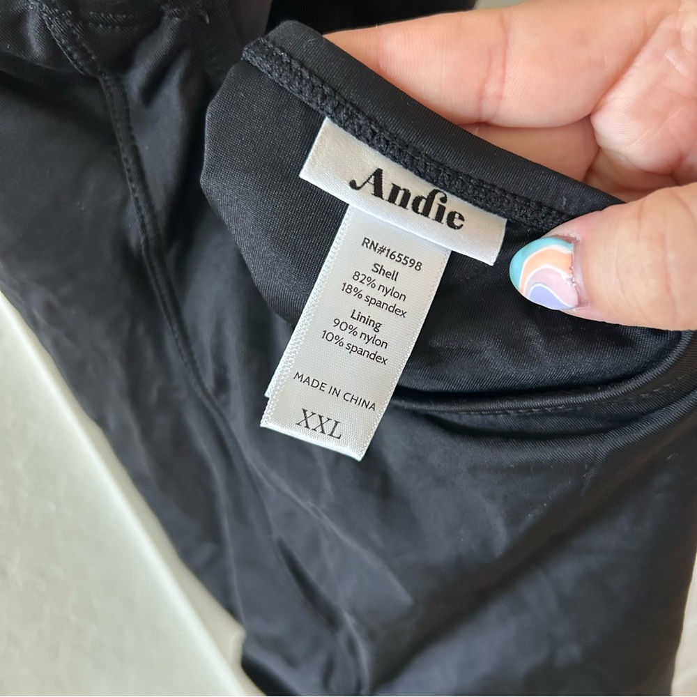 New Andie The Cheeky Tulum Black One Piece Swimsuit - Picture 4 of 5